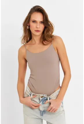 Kadın Vizon Çıtçıtlı Body ZH129