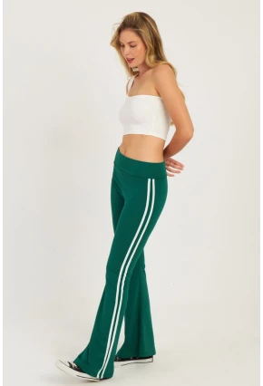 Kadın Yeşil İspanyol Paça Eşofman Altı SF2542