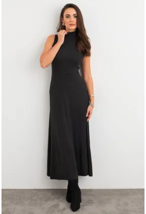 Kadın Antrasıt Basic Midi Elbise MEY3019