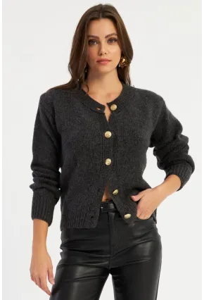 Kadın Antrasit Hırka YV285