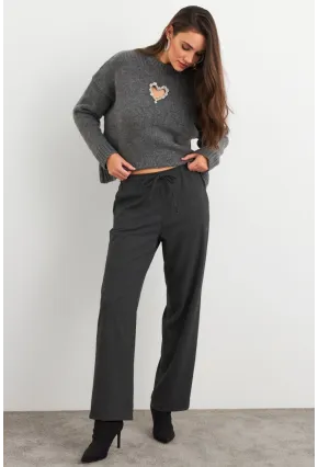 Kadın Antrasit Pantolon ELA6647