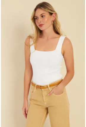 Kadın Beyaz Triko Bluz SMT224