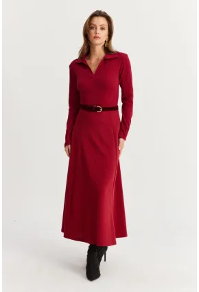 Kadın Bordo Çan Etek MLON3005