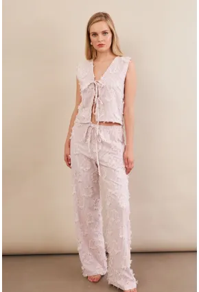 Kadın Bordo Çizgili Püsküllü Alt Üst Takım MOD2517