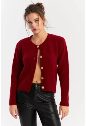 Kadın Bordo Hırka YV285