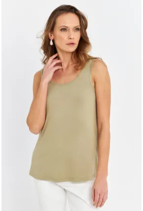 Kadın Çağla Yeşili Salaş Atlet AAN100