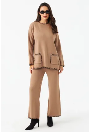 Kadın Camel Alt Üst Takım MMK61