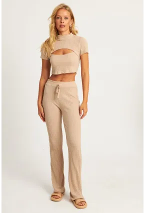 Kadın Camel Pencereli Takım XL2017