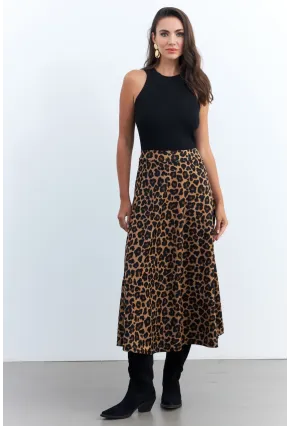 Kadın Camel-Siyah Çan Etek MLON3005