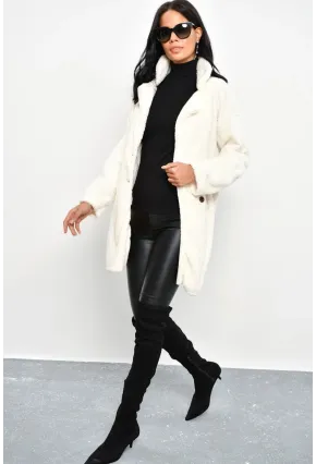 Kadın Ekru Peluş Kaban DA32