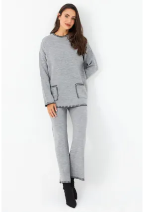 Kadın Gri Alt Üst Takım MMK61