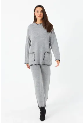Kadın Gri Alt Üst Takım MMK61