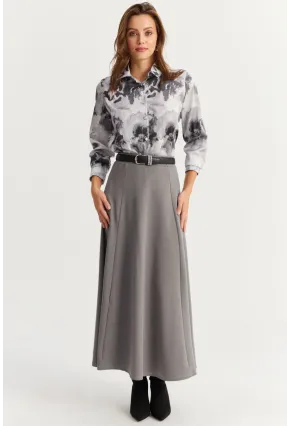 Kadın Gri Çan Etek MLON3005