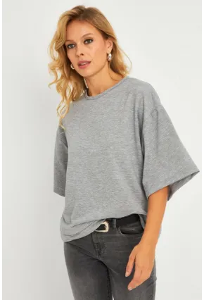 Kadın Gri Sweatshirt MEY2911