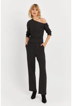 Kadın Haki Asimetrik Yaka Alt Üst Takım KED7151