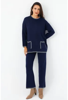 Kadın Lacivert Alt Üst Takım MMK61