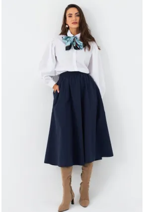 Kadın Lacivert Çan Etek ELA3951