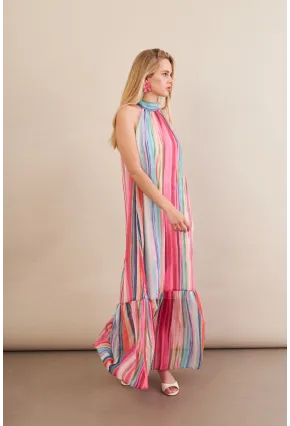 Kadın Multi Astarlı Maxi Şifon Elbise PSG1004