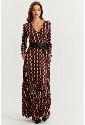 Kadın Multi Kruvaze Maxi Elbise VTN3