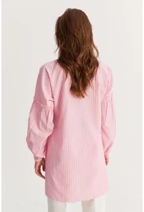 Kadın Pembe Tunik Gömlek MASF12