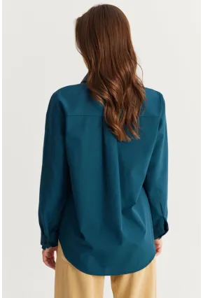 Kadın Petrol Taşlı Gömlek ZER412