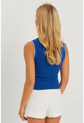 Kadın Saks Biyeli Kaşkorse Bluz AYD318