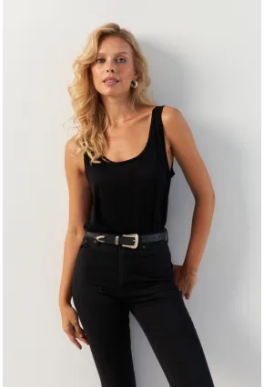 Kadın Siyah Bluz AYD372