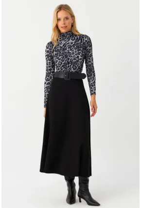 Kadın Siyah Çan Etek MLON3005