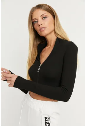 Kadın Siyah Kaşkorse Kısa Ceket EY1057