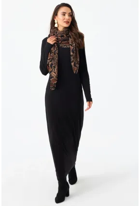 Kadın Siyah Maxi Elbise MLİK65