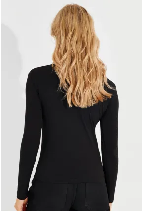 Kadın Siyah Pencereli Bluz MEN2014