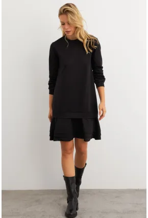 Kadın Siyah Sweat Elbise EY3016