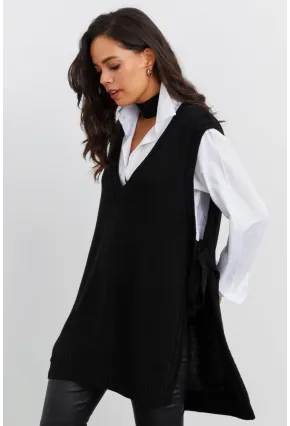 Kadın Siyah Triko Süveter MYV103