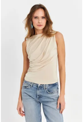 Kadın Taş Büzgülü Bluz YZ625