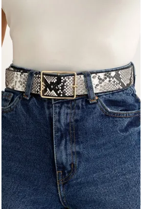 Kadın Taş Yılan Desenli Kemer BE611