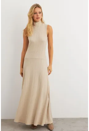 Kadın Vanilya Basic Maxi Elbise MTF29