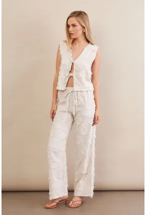 Kadın Vanilya Çizgili Püsküllü Alt Üst Takım MOD2517