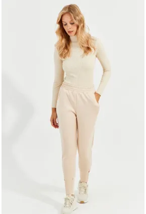 Kadın Vanilya Skuba Cepli Eşofman Altı MİW77
