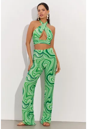 Kadın Yeşil Crop Takım LPP1215