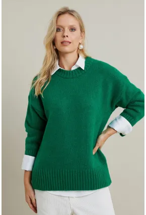 Kadın Yeşil Salaş Kazak MYV104