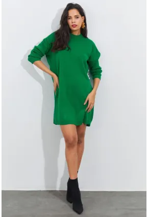 Kadın Yeşil Triko Tunik YV110