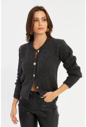 Kadın Antrasit Hırka YV285