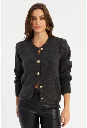 Kadın Antrasit Hırka YV285