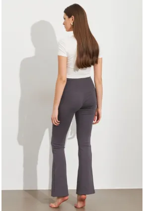 Kadın Antrasit İspanyol Paça Tayt ATS60