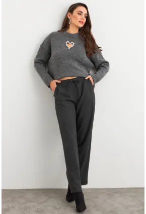 Kadın Antrasit Pantolon ELA6647