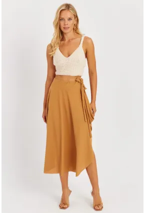 Kadın Badem Asimetrik Etek LV176