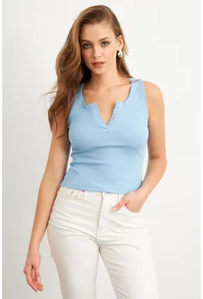 Kadın Bebe Mavi Patlı Kaşkorse Bluz MK02