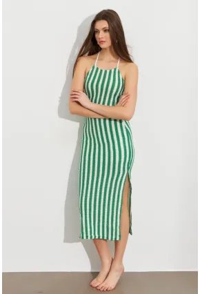 Kadın Benetton-Yeşil Etekli Triko Takım ROP108