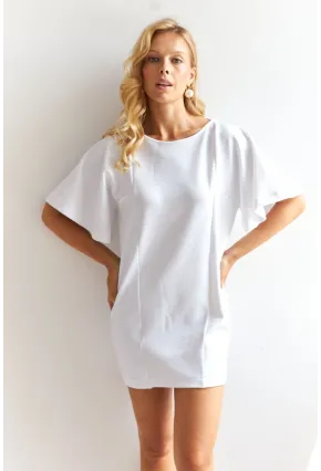 Kadın Beyaz Mini Elbise KAZ22