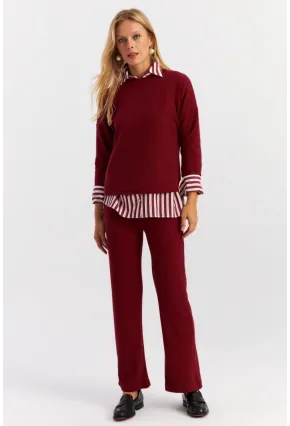 Kadın Bordo Alt Üst Takım YLE19